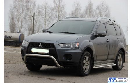 Защита передняя Mitsubishi Outlander XL