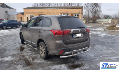 Защита задняя Mitsubishi Outlander