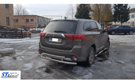 Защита задняя Mitsubishi Outlander