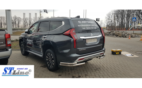 Защита задняя Mitsubishi Pajero Sport