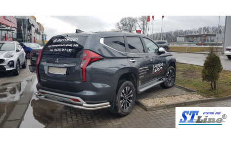 Защита задняя Mitsubishi Pajero Sport