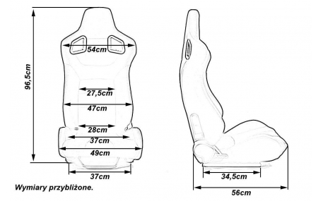 Сиденья MONZA GLOCK Black