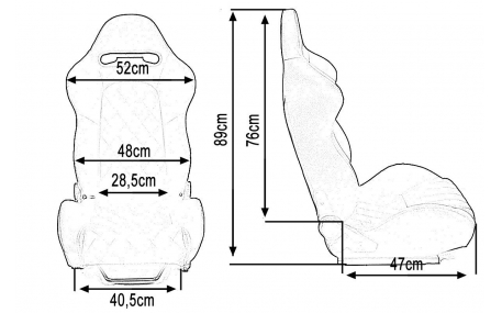 Сиденья MONZA GRAND Carbon Black