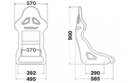 Сиденья Bimarco Expert II Black/Red FIA