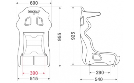 Сиденья Bimarco Grip Black HANS FIA