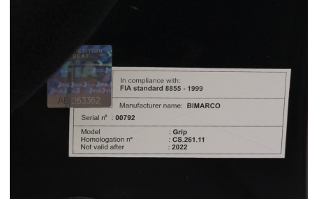 Сиденья Bimarco Grip Black HANS FIA