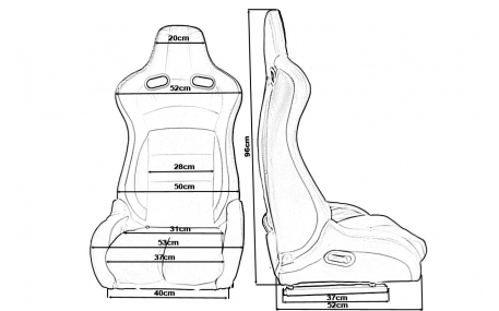 Сиденья MONZA Furio Black