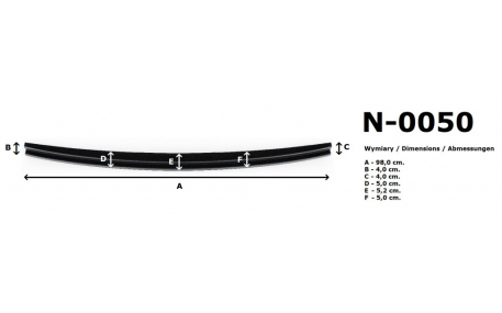 Накладка на задний бампер Suzuki i30 SW