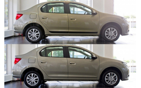 Молдинги дверей Renault Logan