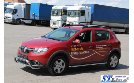 Защита передняя Renault Sandero Stepway