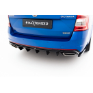 Накладка задняя Skoda Octavia A7 RS 2013-2020