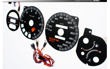 Шкалы приборов Honda CRX Del Sol