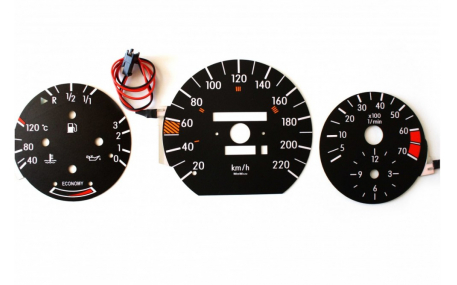 Шкалы приборов Mercedes E-class W124