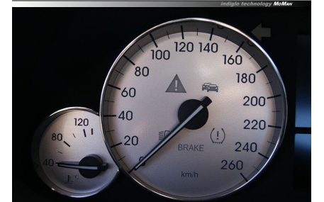 Шкалы приборов Mercedes C-class W203