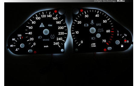 Шкалы приборов Mercedes C-class W203