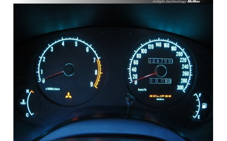 Шкалы приборов MitsubishiI Eclipse