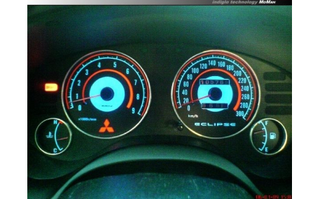 Шкалы приборов MitsubishiI Eclipse