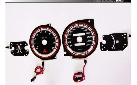 Шкалы приборов MitsubishiI Eclipse