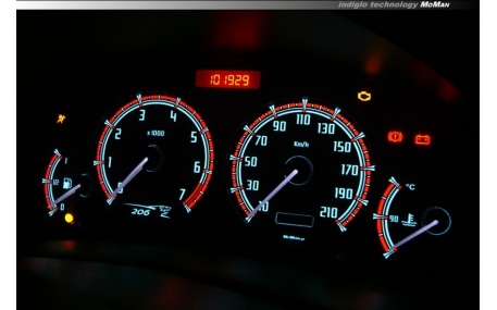 Шкалы приборов Peugeot 206