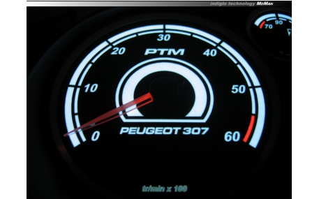 Шкалы приборов Peugeot 307