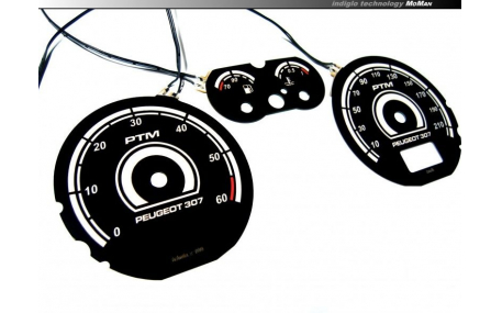 Шкалы приборов Peugeot 307