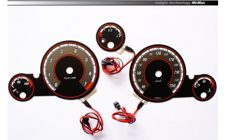 Шкалы приборов Peugeot 406