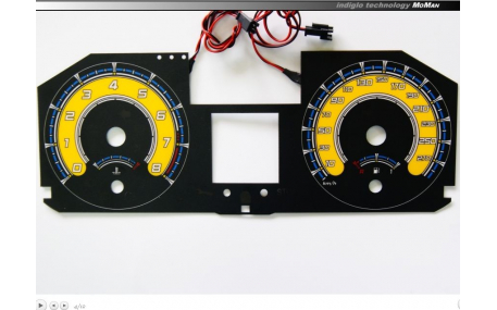 Шкалы приборов Renault Megane