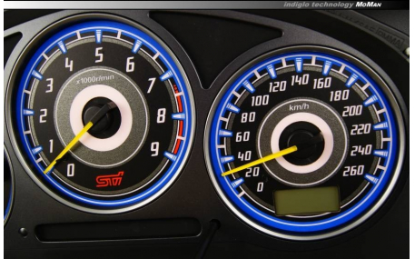 Шкалы приборов Subaru Impreza