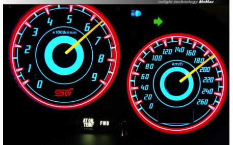 Шкалы приборов Subaru Impreza