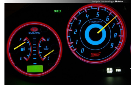 Шкалы приборов Subaru Impreza