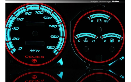 Шкалы приборов Toyota Celica