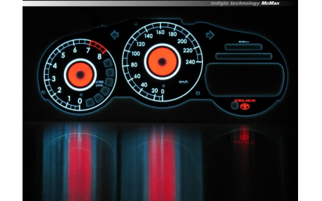 Шкалы приборов Toyota Celica