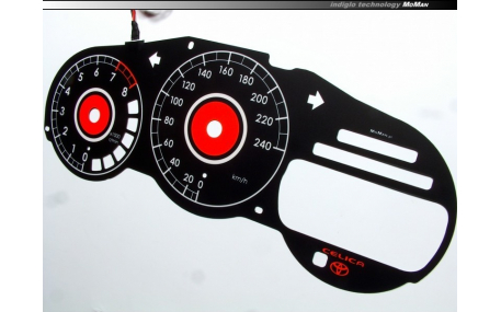 Шкалы приборов Toyota Celica