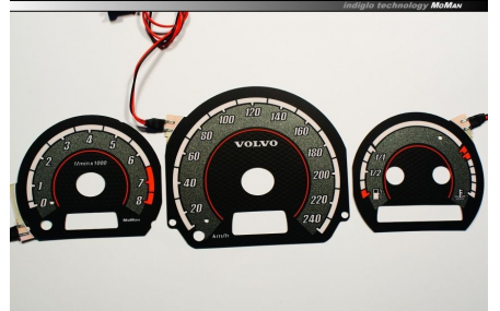 Шкалы приборов Volvo V40/S40