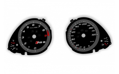 Шкалы приборов AUDI RS5