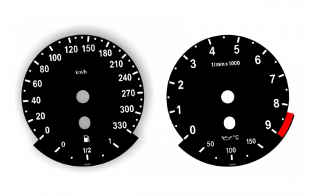 Шкалы приборов BMW 3 E90