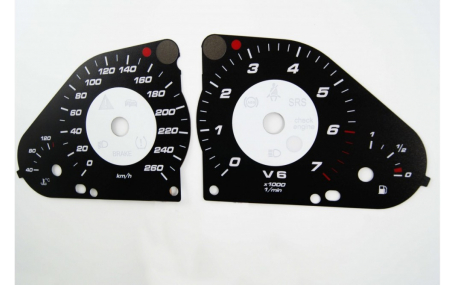 Шкалы приборов Mercedes C-class W203