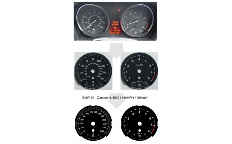 Шкалы приборов BMW Z4 E89