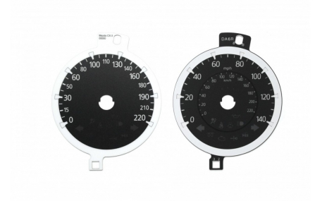 Шкалы приборов Mazda 3/CX-3