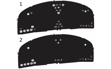 Шкалы приборов Opel Vectra C