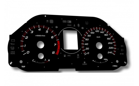 Шкалы приборов Subaru Forester