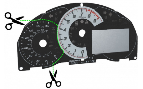 Шкалы приборов Toyota GT86