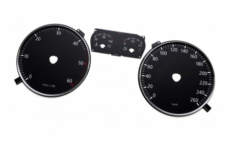 Шкалы приборов Volkswagen Eos