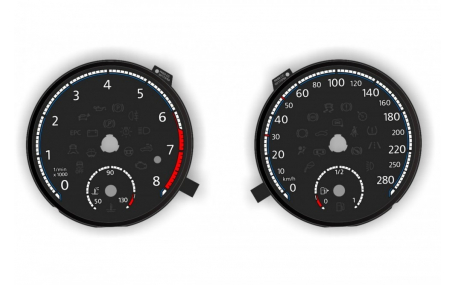 Шкалы приборов Volkswagen Passat CC