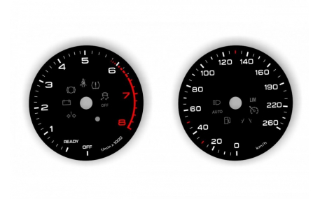 Шкалы приборов Audi A5