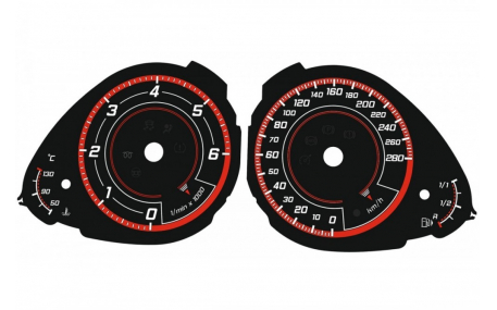 Шкалы приборов Audi A4 B8