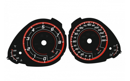 Шкалы приборов Audi A4 B8