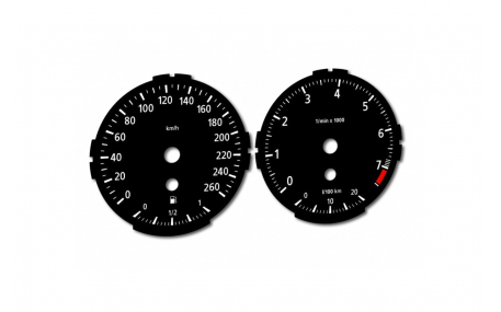 Шкалы приборов BMW 3 E90