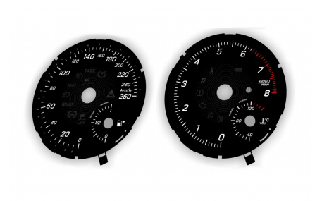 Шкалы приборов Mercedes