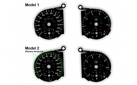 Шкалы приборов Mercedes